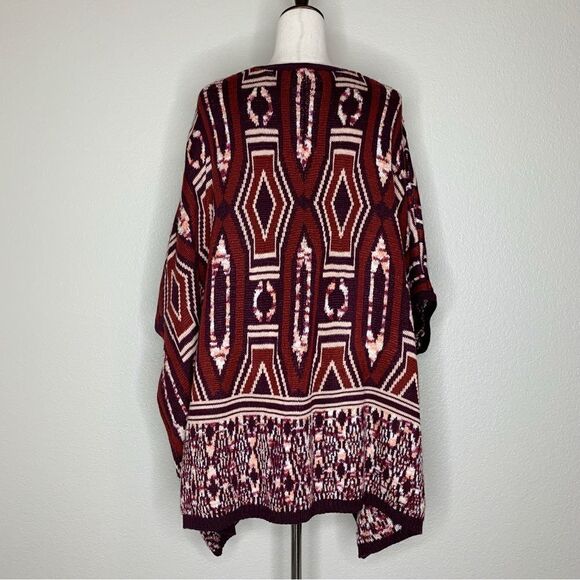 Mossimo Women’s Size L/XL Aztec Knit Oversized Open Front Cardigan - Picture 7 of 12